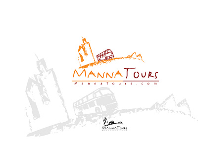 Manna Tours 2 logo design flat illustrator logo logodesign minimal tours typography vector