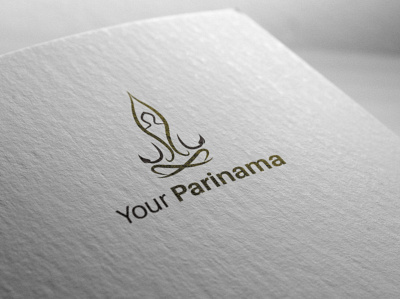 Your Parinama logo design flat illustrator logo logodesign mediation minimal typography vector yoga