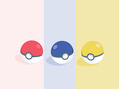 Gotta Catch 'Em All graphic design illustration illustrator poke balls pokemon go