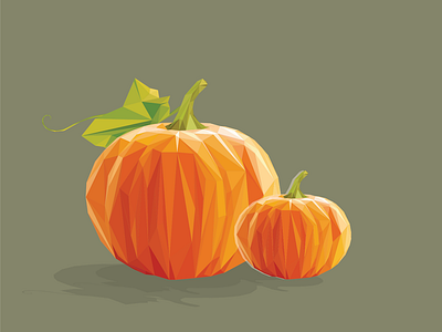 Happy Pumpkin Season! fall graphic design halloween illustration low poly vector thanksgiving