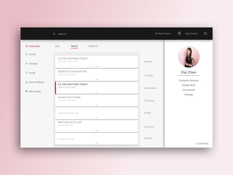 Task Planner for 2017 mobile application desktop application task planning layout design product user research interface product design ux ui