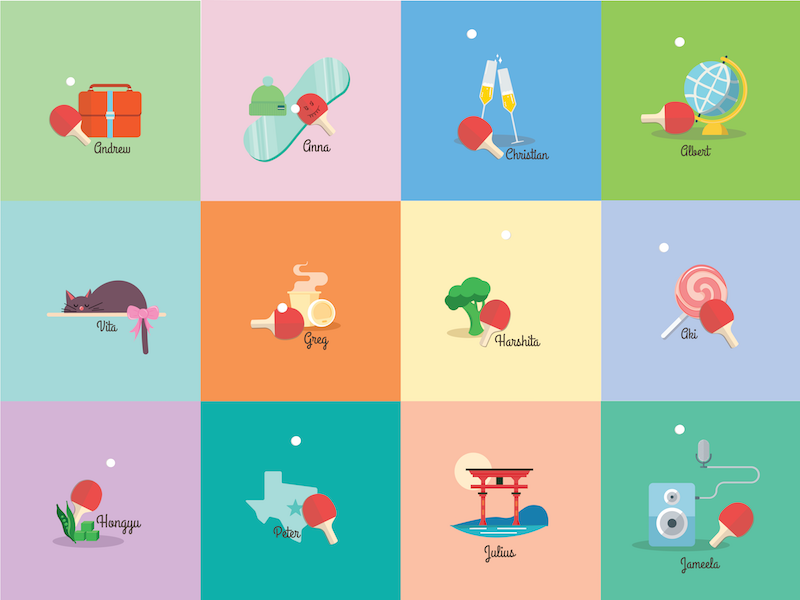 Ping pong illustration dribbble