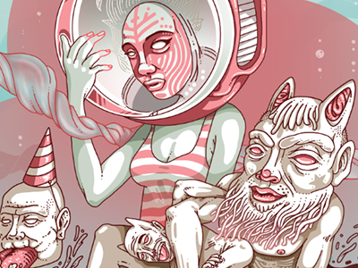 PAN art artist character design color digital fear illustration illustrator pan peace pink wacom
