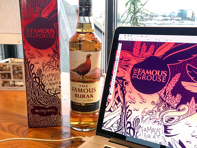 The Famous Grouse / Package illustration