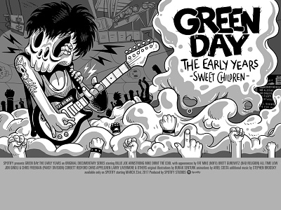 Spotify Landmark: Green Day Chapter 1 Poster art character design greenday illustration original illustration