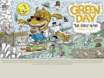 Spotify Landmark: Green Day Chapter 3 Poster art character design greenday illustration original illustration