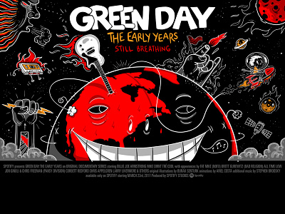 Spotify Landmark: Green Day Chapter 4 Poster art character design greenday illustration original illustration