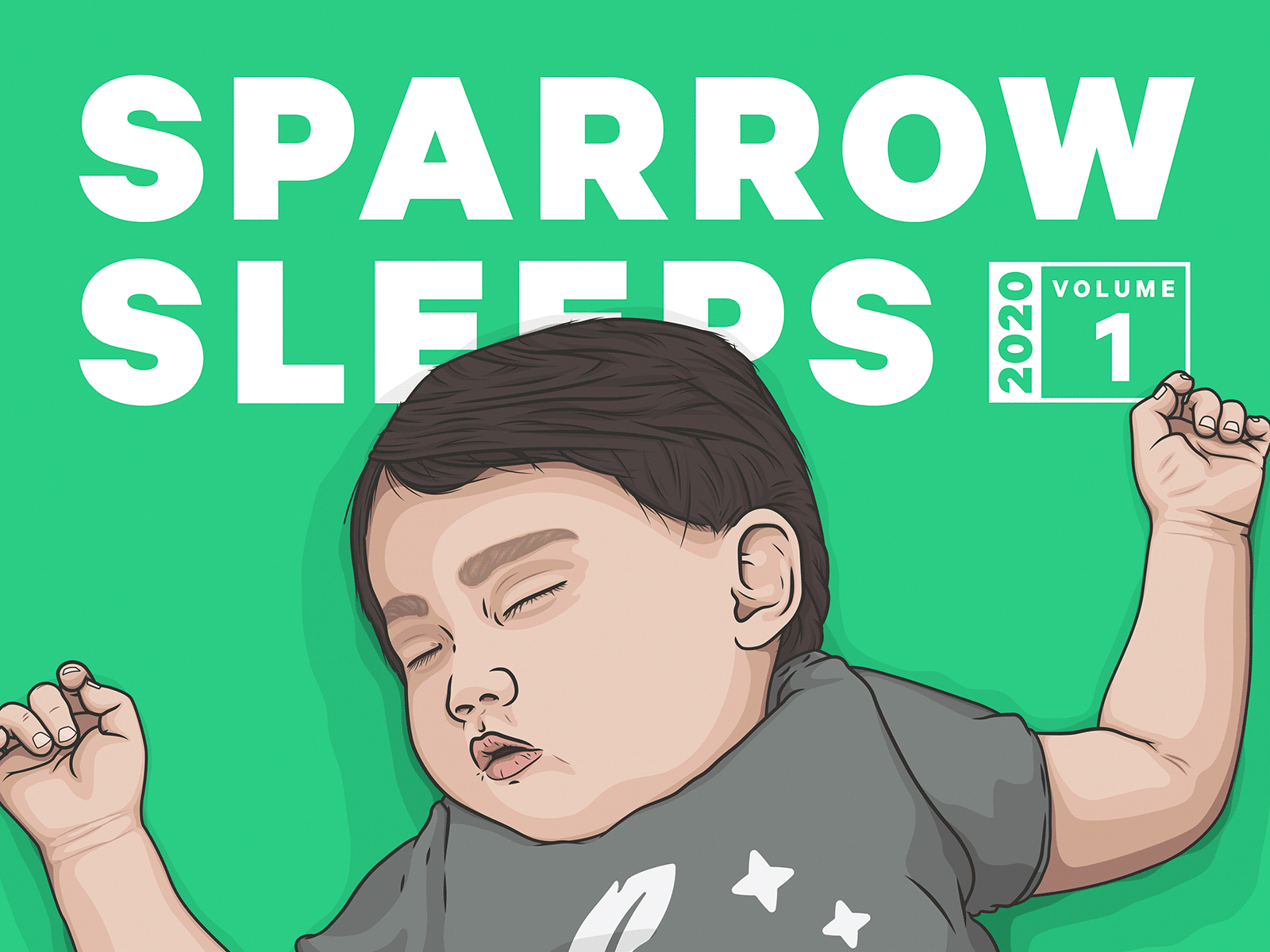 Sparrow Sleeps 2020 Volumes album cover baby broadside free throw grayscale hayley williams icons illustration like pacific music sleep on it sparrow sleeps toddler