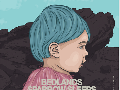 Halsey lullabies cover art for Sparrow Sleeps album cover badlands halsey illustration portrait sparrow sleeps toddler