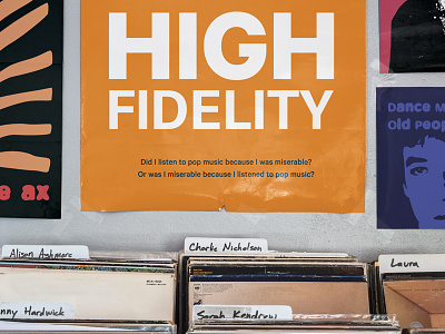 High Fidelity movie poster bigger picture show high fidelity indy film fest lodge design movie poster vinyl