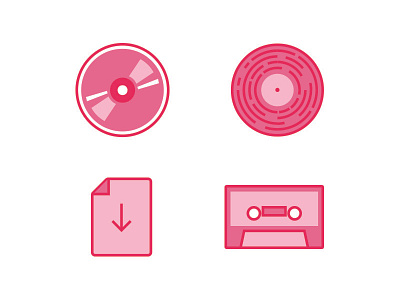 Music Format Icons