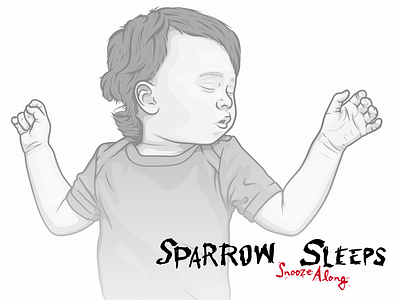 The All-American Rejects illustration for Sparrow Sleeps album cover baby illustration music portrait the all american rejects toddler