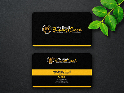 business card design outstanding unique logo