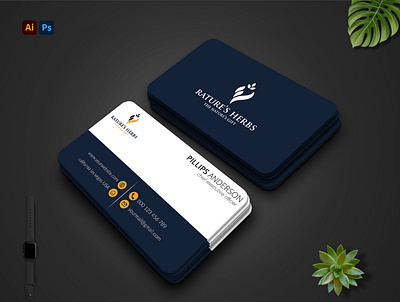 business card design outstanding unique logo