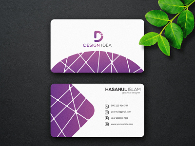 business card design outstanding unique logo