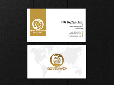 business card outstanding unique logo