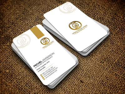 horizontal business card mordern business card