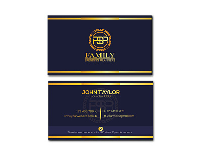 luxury business card design mordern business card