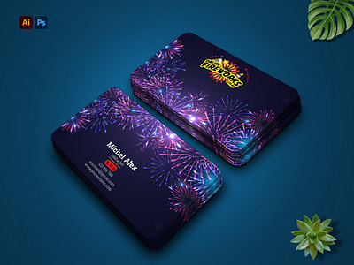 fireworks business card