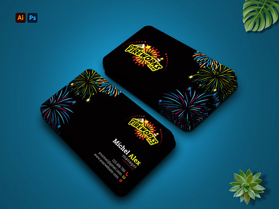 fireworks card design