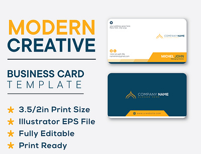 modern creative business card template animation business business card card corporate creative design die card ui visiting card