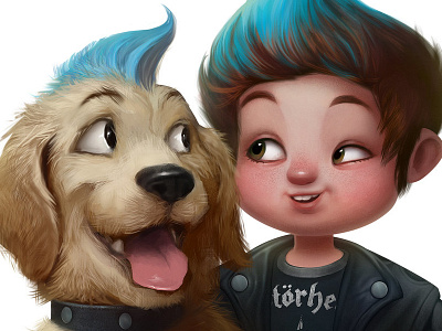 Best Friends art digital drawings paintings