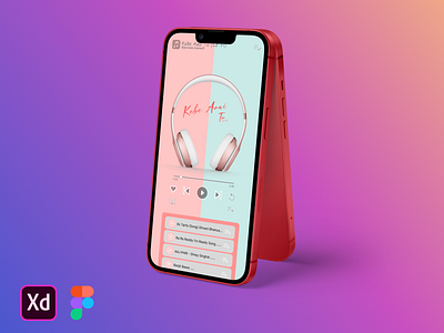 Music Player UI Design 3d design graphic design logo music music player player ui ux vector