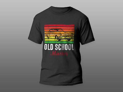 Old School master T-Shirts design old car old school old style tshirts vintage design