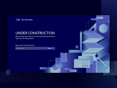 Tek.Advisors - Under Construction page concept