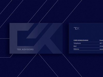 Tek.Advisors - business card bcard brand branding business card graphic design identity design logo print print design visual identity