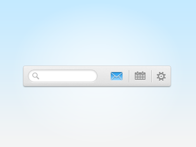 Mini Toolbar v2 icons light minimal psd search toolbar