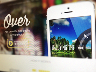 The Over website is live! app iphone app madewithover over photo responsive retina web design website