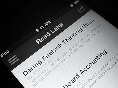 Instapaper for iPhone Redesign