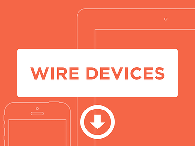Wire Devices flat design ios ios devices minimal minimalism wireframes