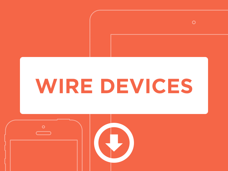 Wire Devices wireframes ios minimalism minimal ios devices flat design