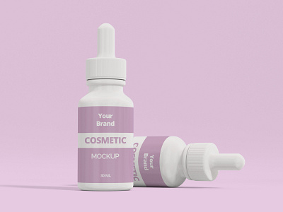 Cosmetic Serum Mockup 3d branding graphic design motion graphics ui