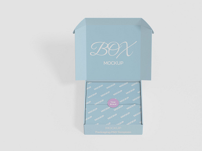 Box Mockup 3d box brand branding design graphic design logo mockup motion graphics packaging