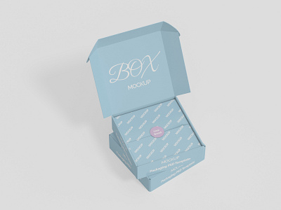 Box Mockup 3d box branding design graphic design logo mockup motion graphics packaging