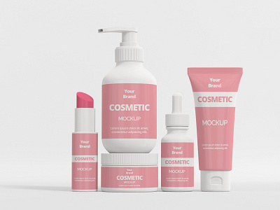 Cosmetic Packaging Mockup