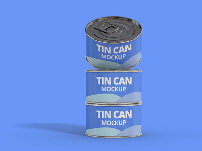 Tin Can Mockup 3d bottle branding graphic design logo mockup motion graphics packaging tin