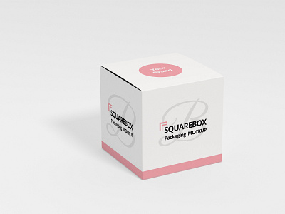 Square Box Mockup 3d box branding graphic design logo mockup motion graphics packaging square box