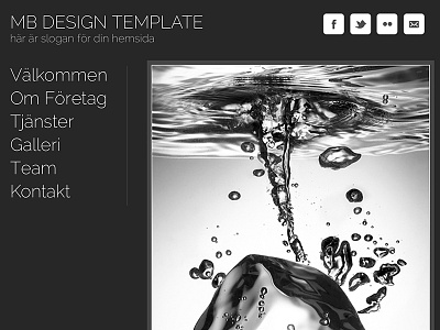 Website template clean design good looking simple