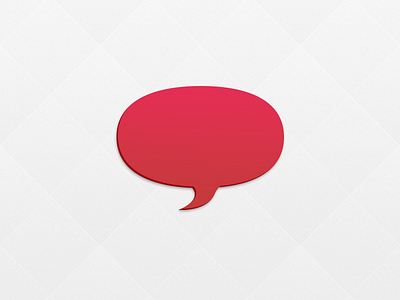 Floating Chat Bubble bubble chat chat bubble conversation design icon oval photoshop red round speech talk