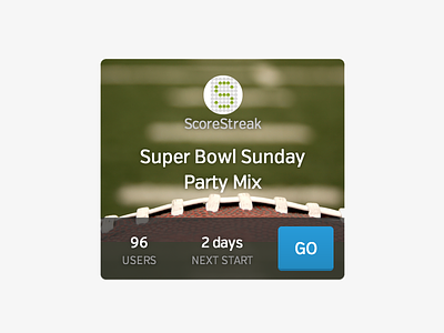 Super Bowl Sunday Party Mix app football game join panel select sports super bowl ui ux