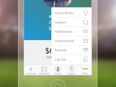 Mobile More Menu app icon icons menu mobile more popup ui ux