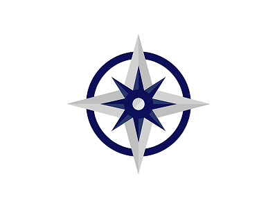 WestOne Logo Symbol compass direction flat identity logo shapes symbol vector