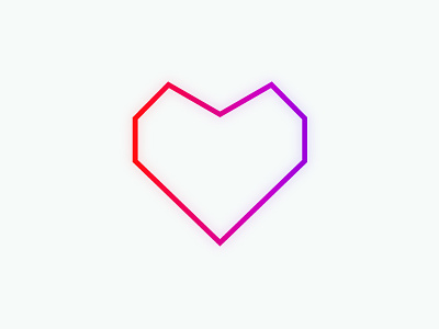 Neon Feature Heart heart icon lines neon
