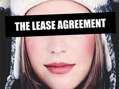 The Lease Agreement censor face impact logo