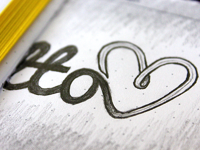 Palmetto Logo Sketch dot grid embelish font heart illustration logo loop mark notebook palm palmetto pencil sketch sketchpad type typography web