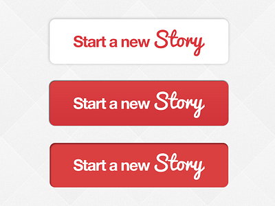Storied Button active button buttons click hover interface rebound red script shadow storied ui ux white